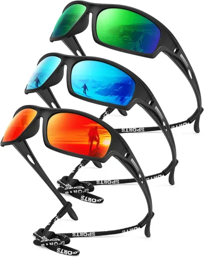 Vista 29 de KALIYADI 4 Pack Polarized Sunglasses-Men Sports Sun-glasses: Mens Sunglasses UV Protection for Fishing Driving Cycling