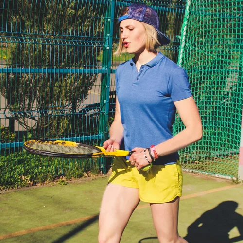 Vista 3 de Polo de golf para mujer, ligera, absorbe la humedad, de secado rápido, atlético, tenis