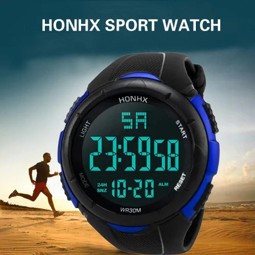 Vista 4 de Relojes de lujo para hombre, analógicos, digitales, militares, LED, impermeable, para marido, papá