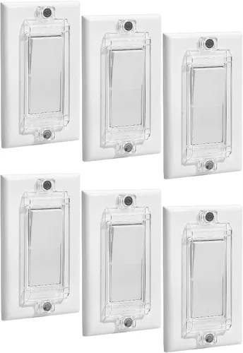 Vista 12 de Bates - Protector magnético para interruptor de luz, paquete de 2, transparente, a prueba de niños, cerradura, protector de interruptor de pared
