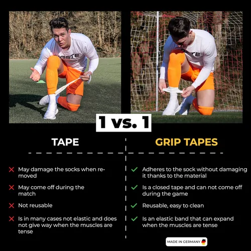 Vista 2 de PASTE ® Correas para Espinilleras de Fútbol de Silicona para Hombres, Mujeres y Jóvenes