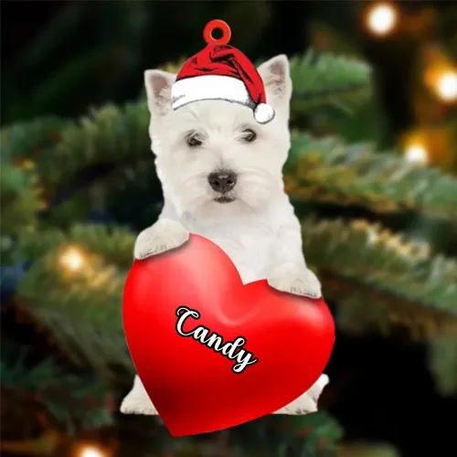 Vista 82 de Adornos de Navidad personalizados para perros, nombre personalizado, adorno de Malamute de Alaska, adornos acrílicos, regalos de Navidad, amantes