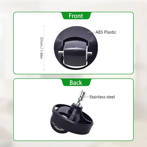 Vista 2 de Conjunto de bola de repuesto para rueda delantera compatible con iRobot Roomba S Series s9 y s9+, paquete de 2 unidades. Wheel Ball Assembly