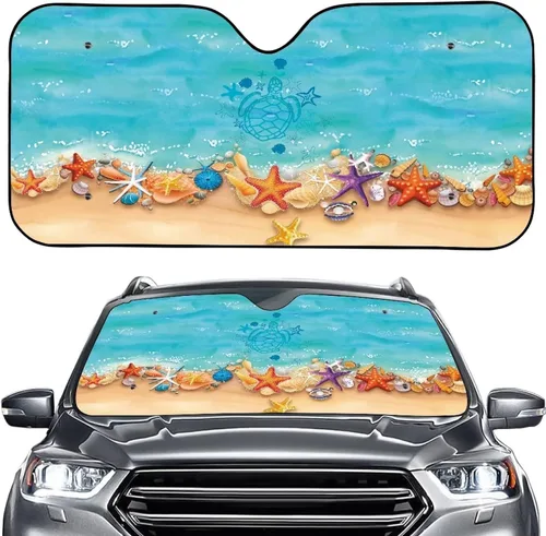 Vista 20 de Talayituse Parasol para parabrisas de automóvil, diseño de gato divertido 3D, ajuste universal, para automóvil, camión, SUV, bloquea el sol