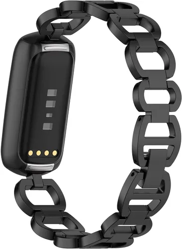 Vista 2 de Compatible con Fitbit Luxe Band ajustable de acero inoxidable Parker Link pulseras de repuesto elegantes correas elegantes para accesorios de lujo