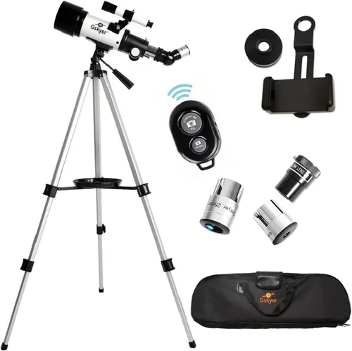 Vista 2 de Gskyer Telescopio, 2.756 in Apertura 15.748 in AZ Mount Astronómico Telescopio de refracción para niños principiantes - Telescopio de viaje