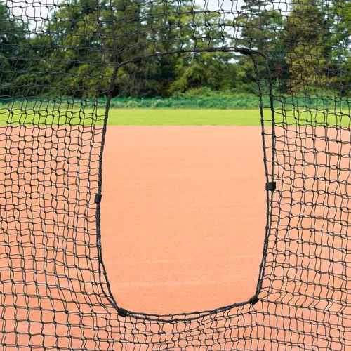 Vista 4 de FORTRESS Pantalla de lanzamiento – Red perfecta y técnica de bateo para lanzadores de sóftbol y béisbol – Pantalla de lanzamiento con red recortada