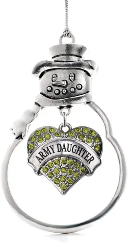 Vista 99 de Colgante de plata con diseño de Detroit con forma de corazón y muñeco de nieve con circonitas cúbicas