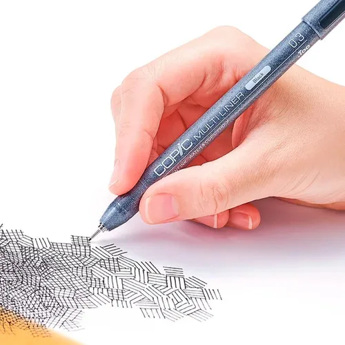 Vista 2 de Copic Marcadores Multiliner 0.1 Tinta a base de pigmentos negros