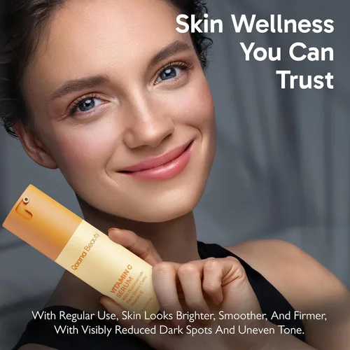 Vista 7 de Qaana - Suero facial súper vitamina C para pieles maduras: fórmula hidratante antienvejecimiento 7 en uno con vitamina C, ácido hialurónico