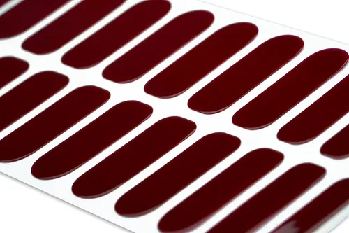Vista 2 de TOUGH GIRLS 22 tiras de esmalte de uñas de gel semicuradas prémium con accesorios de aplicación (borgoña)