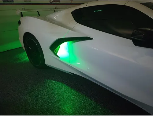 Vista 2 de C8 Convertible - Kit de iluminación LED Side Cove - Kit de iluminación exterior RGB para Corvette 2020-2025 (llavero)