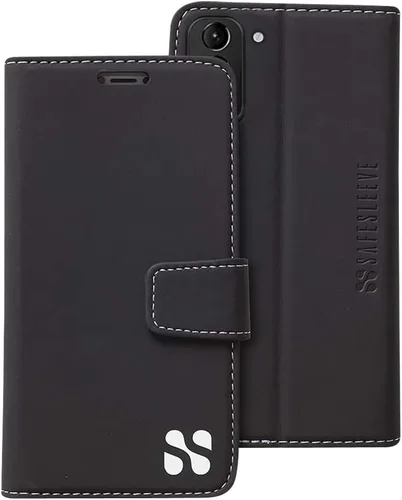 Vista 14 de SafeSleeve Funda para Galaxy Galaxy con protección contra radiación EMF: Galaxy Note 8 RFID Tarjetero de bloqueo de cartera, funda ajustable