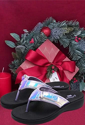 Vista 5 de SOLLBEAM Sandalias ortopédicas originales para mujer, estilo tanga con soporte de arco
