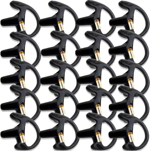 Vista 11 de Lsgoodcare 24 piezas de repuesto Earmold oreja izquierda para radio bidireccional tubo acústico auricular – Auriculares de silicona Walkie Talkie