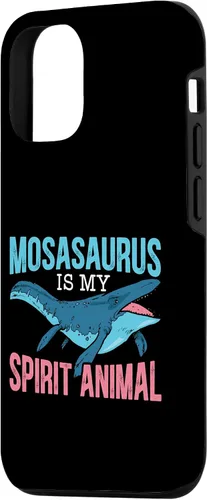 Vista 2 de Funda de dinosaurio para iPhone 15 Mosasaurus Is My Spirit Animal Paleontólogo