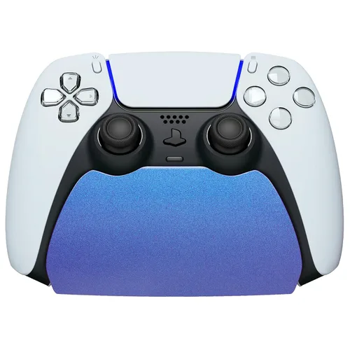 Vista 13 de PlayVital Solid Black Controller Display Stand for ps5, Gamepad Accessories Desk Holder for ps5 Controller with Rubber Pads