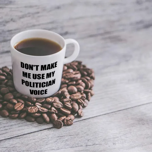 Vista 7 de Taza de político, regalo divertido para legislador, senador, idea de presente, congresista, estadista, pol, compañero de trabajo, cita diciendo