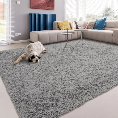 Vista 51 de Softlife Alfombra naranja para dormitorio, alfombra de felpa esponjosa para sala de estar para niñas, alfombra lanuda para niños, alfombra suave