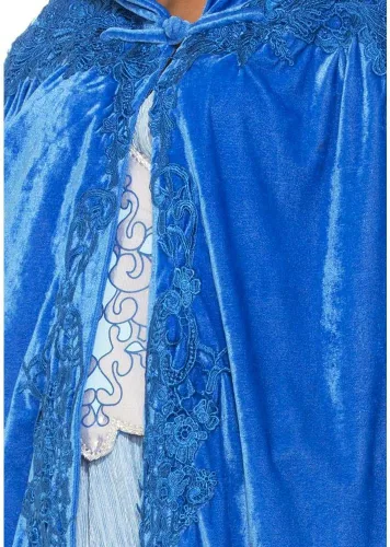 Vista 2 de Forum Novelties Capa elegante de fantasía medieval con encaje para mujer