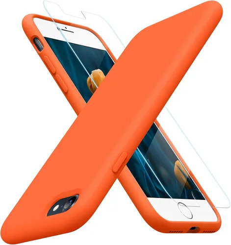Vista 178 de Miracase Funda ultradelgada diseñada para iPhone SE 2022 (3ª generación)/iPhone SE 2020 (2ª generación)/iPhone 7/iPhone 8 con protector de pantalla