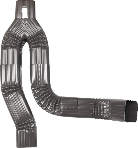 Vista 7 de Desviador de bajada de aluminio 3x4 para barriles de lluvia, fabricado en los Estados Unidos, incluye tornillos e instrucciones (almendra)