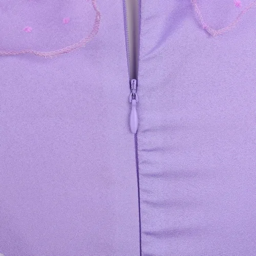 Vista 5 de Disfraz de princesa Isabella vestido de princesa para adultos para niños niñas morado encantado Halloween falda de cosplay para fiesta
