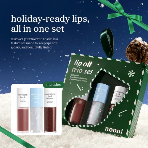 Vista 2 de NOONI Trío de aceites labiales - 2026 Christmas Holiday Limited, 3 tonos