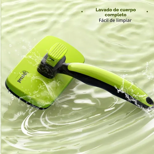 Vista 5 de Pecute Cepillo de limpieza automática para perros y gatos, cepillo ligero para perros para eliminar el pelo y masajear, cepillo para gatos que