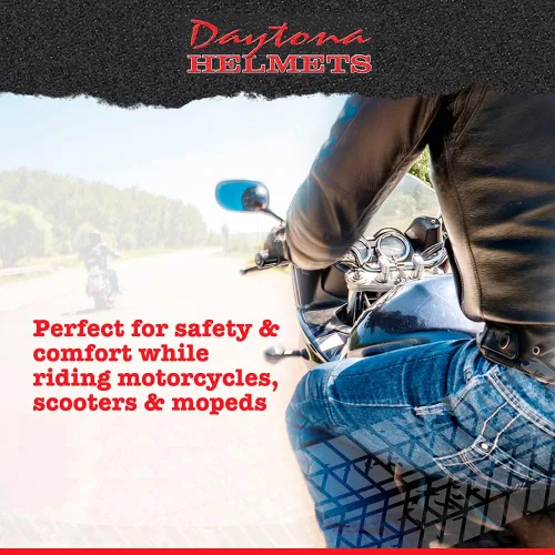 Vista 6 de Casco de Motocicleta Medio Casco - Ligeros y Elegantes, Aprobados por el Departamento de Transporte (DOT) para Adultos - Perfectos para Hombres