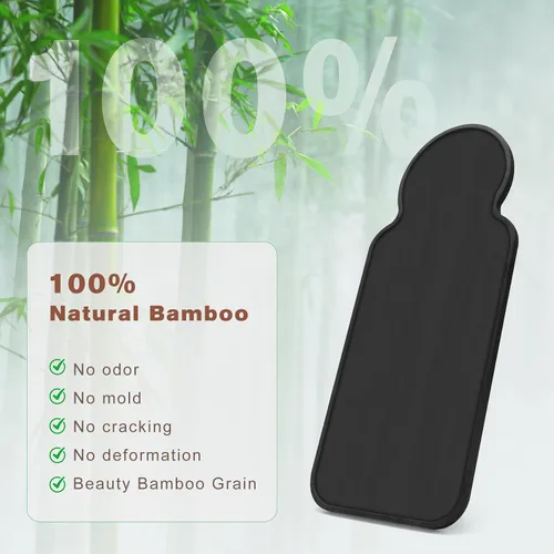 Vista 4 de Slider Mat para Ninja Slushie Machine FS301, almohadilla deslizante de bambú Slushy Machine para el hogar Slushie Maker Accesorios, negro
