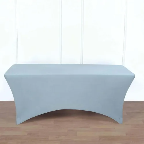 Vista 53 de Efavormart - Mantel rectangular de elastano elástico beige de 4 pies