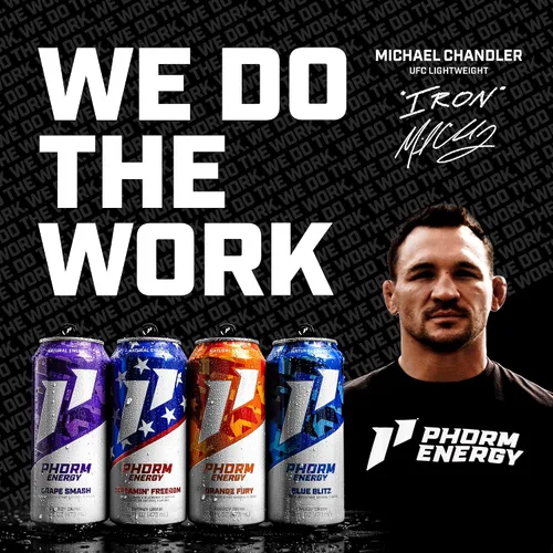 Vista 5 de PHORM ENERGY - Bebida energética, Blue Blitz, sabor a frambuesa azul, 200 MG de cafeína natural de té verde, sin azúcar, bebida carbonatada
