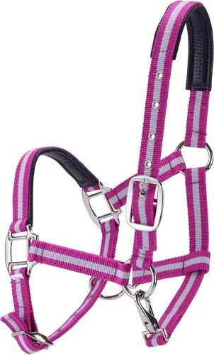 Vista 9 de Cabestros ajustables para caballos, correas y accesorios de nailon resistente, acolchados con espuma antirozaduras acolchada en la corona y la nariz