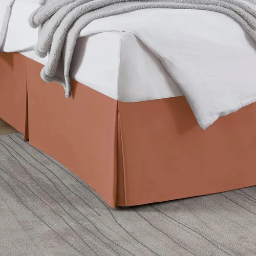 Vista 38 de Nestl Falda de cama individual blanca – Falda de cama de tamaño individual de 14 pulgadas de caída – Faldas de cama de microfibra cepillada – Falda