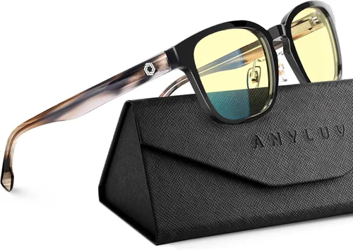 Vista 15 de ANYLUV Blue Light Glasses Men Women Computer Gaming Glasses Anti Eyestrain Lightweight Blue Light Blocking Glasses