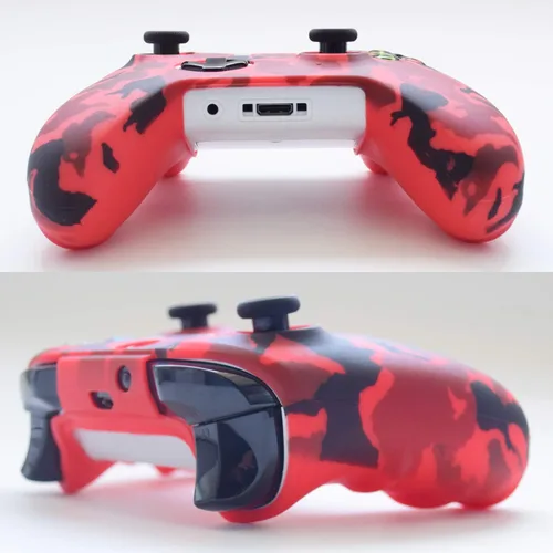 Vista 6 de Hikfly Kit de protector de piel de gel de silicona para Xbox OneXbox One SXbox One X Controller Videojuegos
