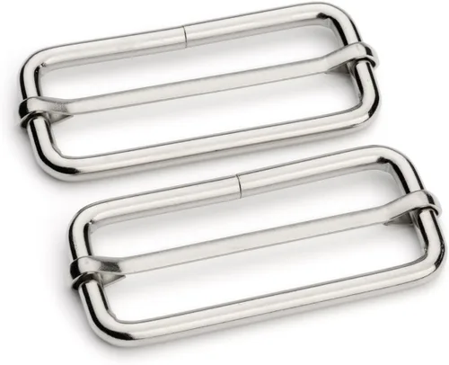 Vista 11 de CooBigo Paquete de 25 hebillas deslizantes ajustables de metal de 1 pulgada, ajustador rectangular Tri-Glide, deslizador de correa de tirantes