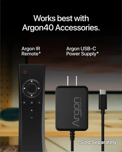 Vista 8 de Carcasa Argon ONE para Raspberry Pi 4 Modelo B con ventilador de refrigeración, disipador de calor de aluminio, botón de encendido, compatible