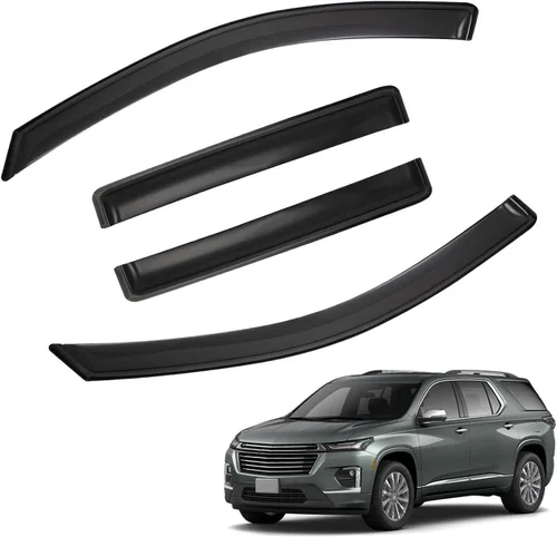 Vista 29 de Protectores de lluvia en canal compatibles con Isuzu D-Max 2004-2010 Double/EXT CAB; 2004-2012 Chevrolet/GMC Colorado/Canyon Crew Cab solamente