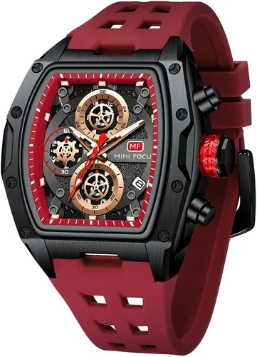 Vista 20 de AIMES Watch Wristwatch for Men Fashion Casual Cool Big Dial Watch Luminous Waterproof Sport Analog Quartz Business Mens Watches Silicon Strap Dress