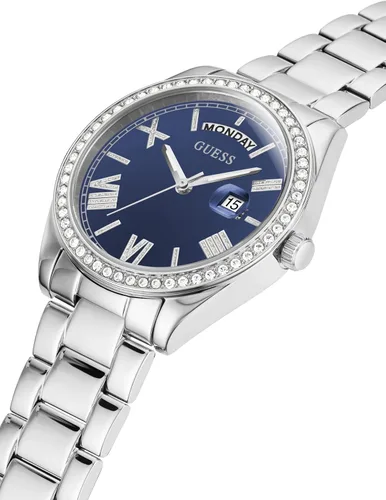 Vista 5 de GUESS US - Reloj analógico multicolor y verde para mujer