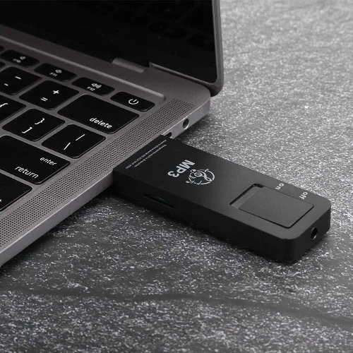 Vista 5 de Deportes USB Mp3 Player Stick Music 12 × 7 × 4 Reproductor de música MP3 sin pérdida Reproductor deportivo Soporte 32Gb Tarjeta de memoria