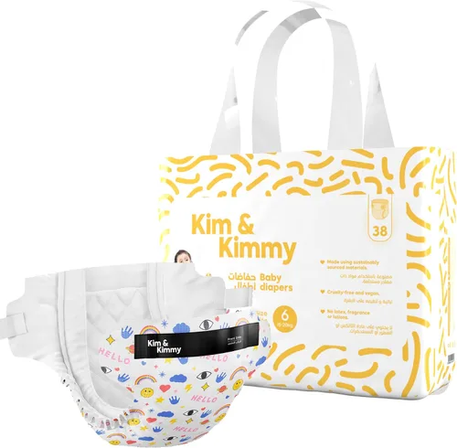Vista 32 de Kim & Kimmy Pañales ecológicos, talla 2, 9-18 libras, 72 pañales – Protección contra fugas de 12 horas, sin erupciones, hipoalergénicos, ultrasuaves
