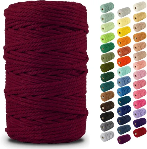 Vista 135 de Nook Theory Hilo de macramé de 3mm 109 yardas - Cuerda de macramé suave de 4mm, 5mm perfecta para nudos - Suministros de macramé para colgadores