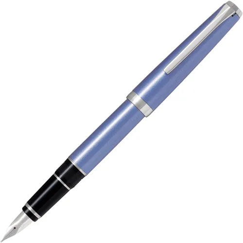 Vista 10 de PILOT Pluma estilográfica Metal Falcon Collection, barril negro, punta extrafina (60461)
