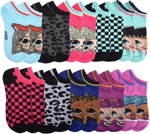 Vista 2 de L.O.L. Surprise! Calcetines Omg Dolls No Show para mujer