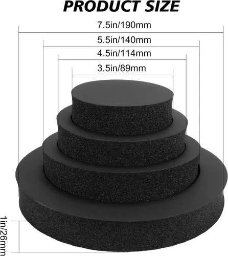 Vista 3 de VOFONO - Anillos de espuma para altavoz de alto rebote de 6 pulgadas, 6.5 pulgadas, 6.75 pulgadas, paquete de 4 unidades universales