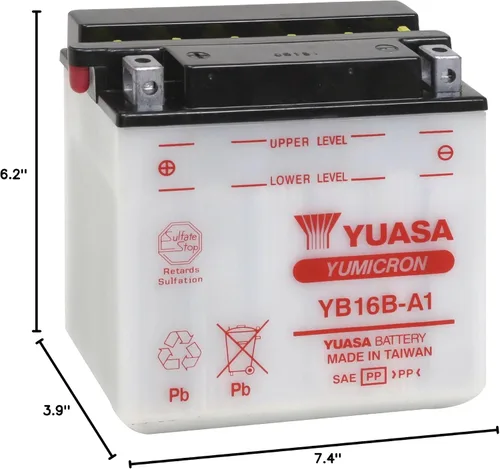 Vista 2 de Yuasa YUAM22161 YB16B-A1 Batería