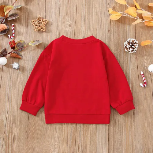 Vista 13 de YINGISFITM Sudadera de manga larga con cuello redondo para bebé, niña, niño, Navidad, suéter de manga larga, ropa de otoño